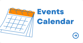 Events Calendar Blue Orange Event Icons